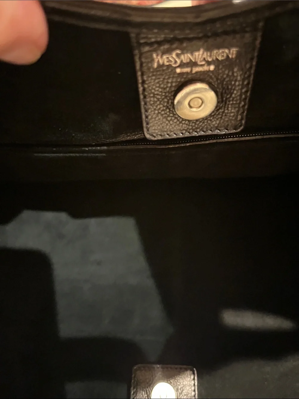 Yves Saint Laurent Rive Gauche Black Suede